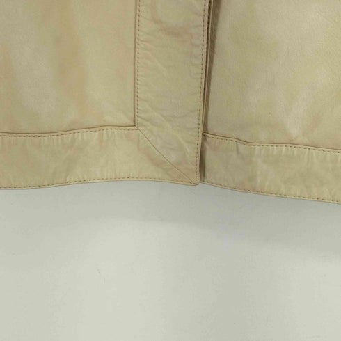 アクアスキュータム AQUASCUTUM ノーカラーラムレザージャケット レディース OS