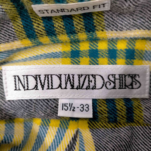 インディヴィジュアライズドシャツ individualized shirts L/S チェック柄BDネルシャツ メンズ 15 1/2