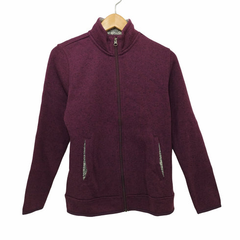 エディーバウアー Eddie Bauer 裏起毛 モックネック ジップアップパーカー レディース PS