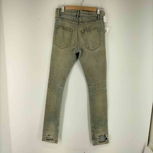 サンローランパリ SAINT LAURENT PARIS 14AW エディ期 デストロイクラッシュ加工ストレッチデニムパンツ メンズ 28