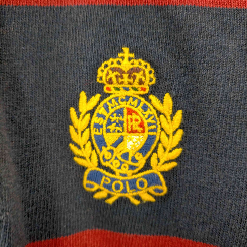 ポロバイラルフローレン Polo by RALPH LAUREN L/S ボーダー エンブレムラガーシャツ メンズ JPN:XS