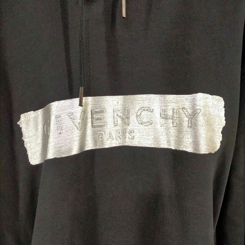 ジバンシィ GIVENCHY 21SS シルバーライン エンボスロゴ プルオーバー スウェットパーカー メンズ import:L