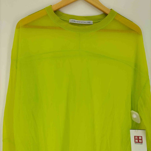 ジョンローレンスサリバン JOHN LAWRENCE SULLIVAN 20SS FOOTBALL TOP シアー ネオン フットボール シャツ メンズ JPN:M