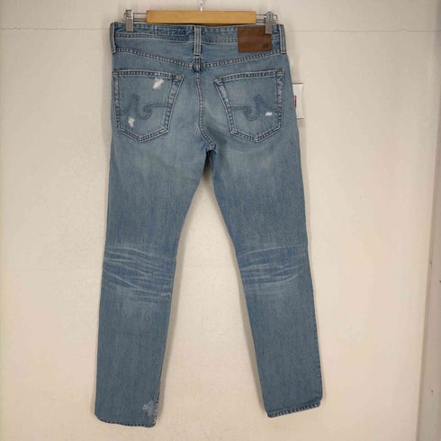 エージー AG アドリアーノゴールドシュミット エイジド THE DYLAN ダメージ リペア デニムパンツ ジーンズ スリム スキニー 30 ライトブルー メンズ US:30-31