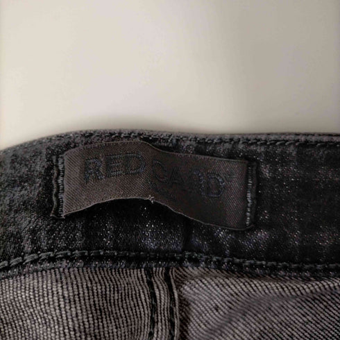 レッドカード RED CARD スキニーデニムパンツ ジーンズ ストレッチ ダメージ加工 22 黒 ブラック レディース 22