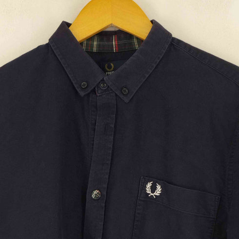 フレッドペリー FRED PERRY チェック切替 L/S シャツ メンズ import:M