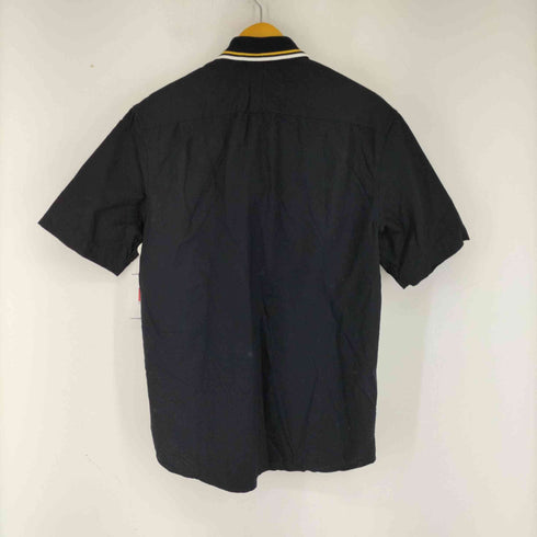 フレッドペリー FRED PERRY FLAT KNIT COLLAR SHIRT ニットカラー半袖シャツ メンズ import:M