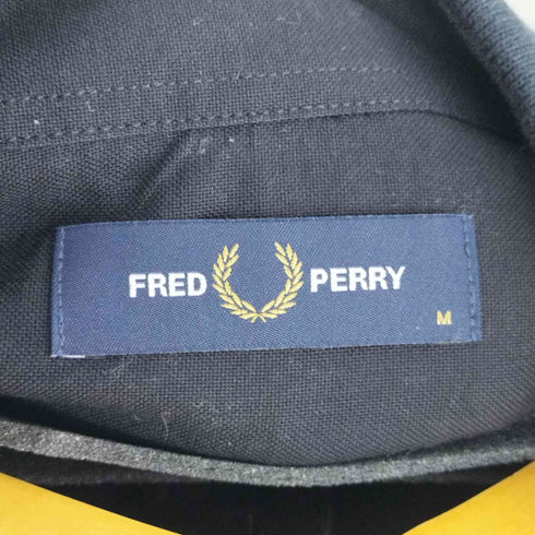 フレッドペリー FRED PERRY FLAT KNIT COLLAR SHIRT ニットカラー半袖シャツ メンズ import:M