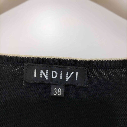 インディヴィ INDIVI ラインVネックカーディガン レディース JPN:38