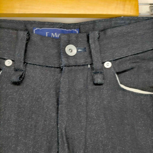 ミロック Milok テーパードパンツ スリム ストレッチ インディゴ染 XS 紺 ネイビー レディース JPN:XS