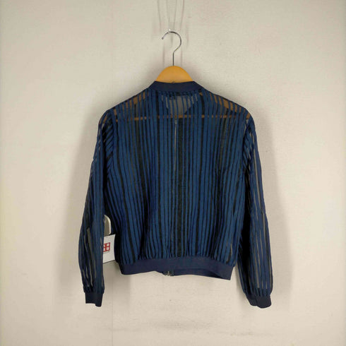 ザラ ZARA ストライプ柄 ジップアップ ジャケット レディース JPN:M