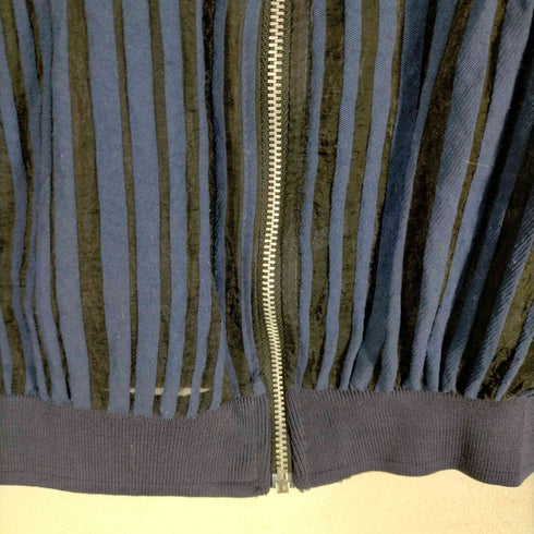 ザラ ZARA ストライプ柄 ジップアップ ジャケット レディース JPN:M