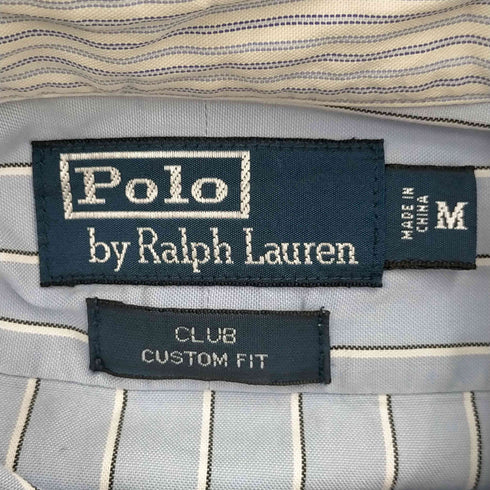 ポロバイラルフローレン Polo by RALPH LAUREN L/S CLUB CUSTOM FIT ストライプ クレリックシャツ メンズ JPN:S