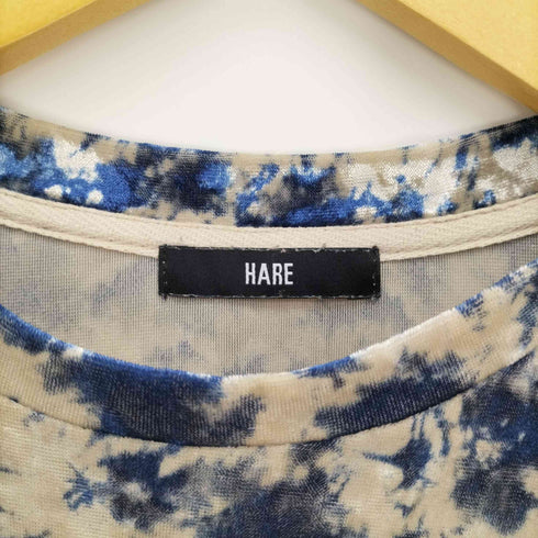 ハレ HARE ベロア タイダイ カットソー メンズ FREE