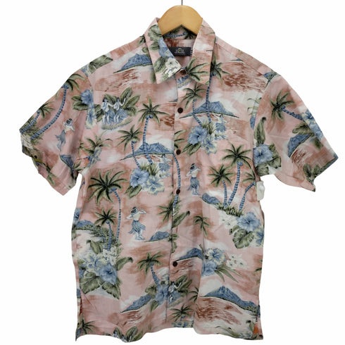 イオラニ IOLANI ボックスシルエット総柄アロハシャツ メンズ JPN:M