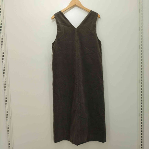 ユナイテッドアローズグリーンレーベルリラクシング UNITED ARROWS green label relaxing フェザーツイル ジャンスカ ワンピース レディース