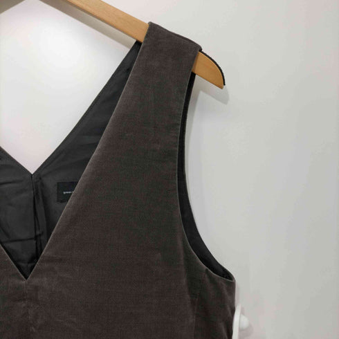 ユナイテッドアローズグリーンレーベルリラクシング UNITED ARROWS green label relaxing フェザーツイル ジャンスカ ワンピース レディース