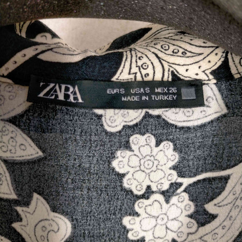 ザラ ZARA 総柄ボタンワンピース レディース JPN:S