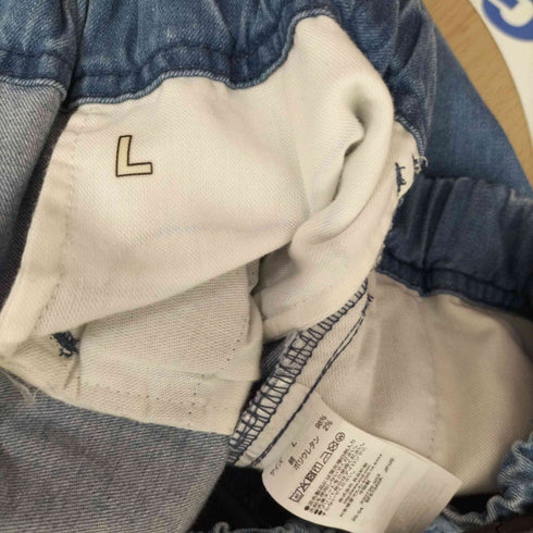 ムジラボ MUJI labo ライトオンス デニム イージーワイドクロップドパンツ メンズ JPN:L
