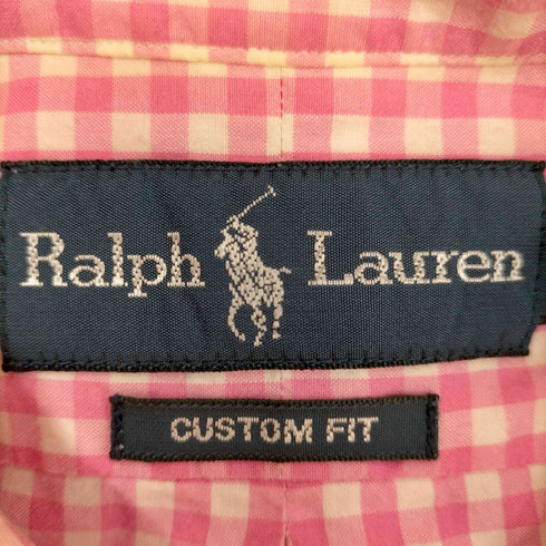 ラルフローレン RALPH LAUREN L/S CUSTOM FIT スモールポニー刺繍 チェック柄BDシャツ メンズ JPN:M
