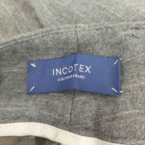 インコテックス INCOTEX slowear ストライプ ウールワイドスラックス レディース JPN:38