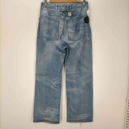 ダブルアールエル ラルフローレン RRL RALPH LAUREN シンチバッグ ボタンフライ リペアデニムパンツ メンズ US:28-29