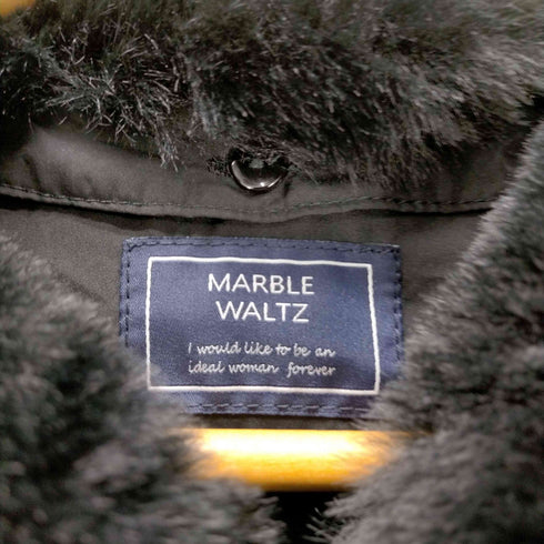 マーブル ワルツ MARBLE WALTZ 襟ファー付キルティングダウンジャケット レディース JPN:M