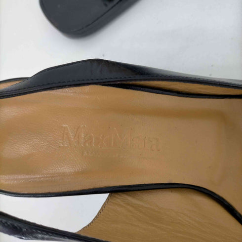 マックスマーラ MAXMARA レザーサンダル レディース 37