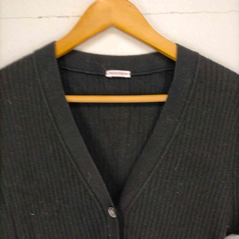 ドレステリア DRESSTERIOR ウール Vネック カーディガン ニット 長袖 カシミヤ混 38 黒 ブラック レディース 38