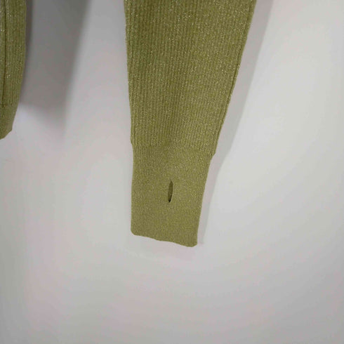 ウィルフリー willfully glitter rib finger hole knit ニット セーター レディース FREE
