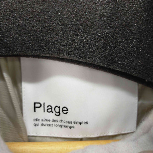 プラージュ PLAGE フーデット コート アウター ロング 比翼ボタン レディース 38