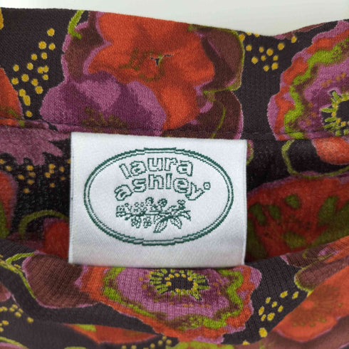 ローラアシュレイ LAURA ASHLEY 英国製 花柄 レーヨン ロング スカート レディース import:M