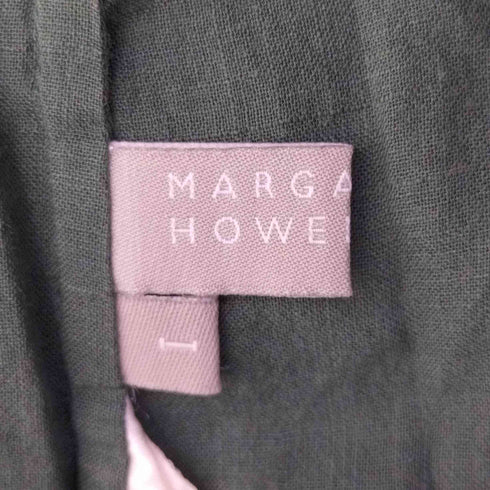 マーガレットハウエル MARGARET HOWELL シルク混 プルオーバー ノーカラーブラウス レディース JPN:1