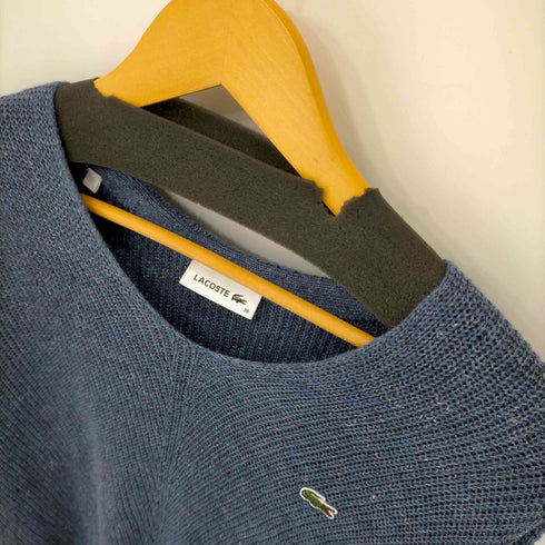 ラコステ LACOSTE リネンコットンVネックニットセーター レディース 38