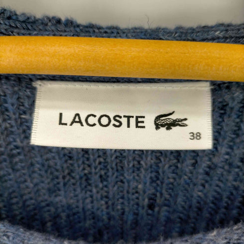 ラコステ LACOSTE リネンコットンVネックニットセーター レディース 38