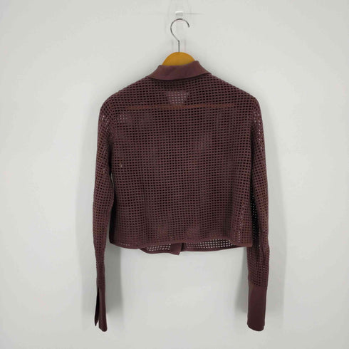 フレイアイディー FRAY I.D ネット編みショートシャツ コットン シアー 長袖 レディース ONE SIZE