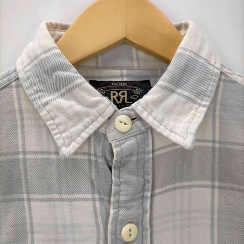 ダブルアールエル ラルフローレン RRL RALPH LAUREN L/S チェック柄ダブルポケットチェック柄シャツ メンズ JPN:XS