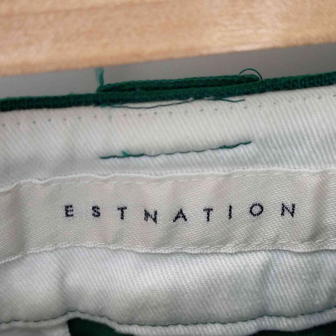 エストネーション ESTNATION リネン混フロントタックワイドパンツ レディース 38