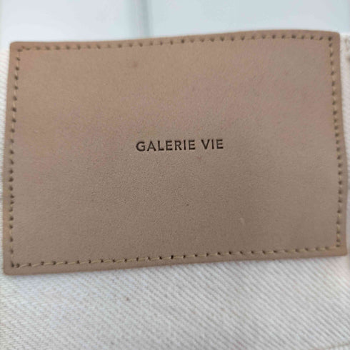 ギャルリーヴィー GALERIE VIE 24SS コットンカシミヤホワイトデニム ストレートパンツ レディース 36