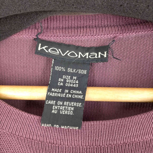 KEVOMAN SILK100% クルーネック カットソー メンズ JPN:M