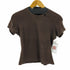 フォクシーニューヨーク FOXEY NEW YORK ビジューTシャツ カットソー クルーネック 半袖 レディース 40