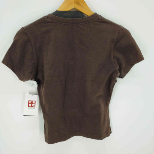 フォクシーニューヨーク FOXEY NEW YORK ビジューTシャツ カットソー クルーネック 半袖 レディース 40