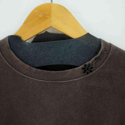 フォクシーニューヨーク FOXEY NEW YORK ビジューTシャツ カットソー クルーネック 半袖 レディース 40