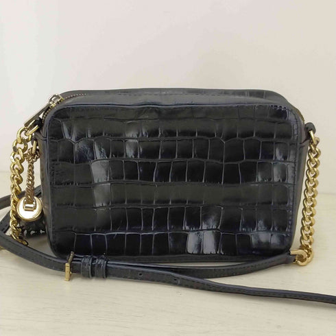 マイケルコース Michael Kors クロコ型押しショルダーバッグ レディース