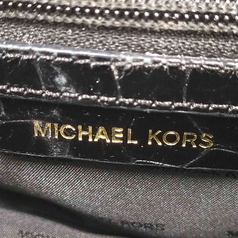マイケルコース Michael Kors クロコ型押しショルダーバッグ レディース
