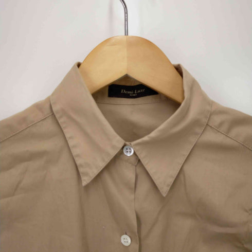デミルクスビームス Demi-Luxe BEAMS 長袖コットンシャツ レディース