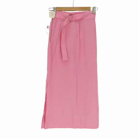 マカフィー MACPHEE 21SS スラブツイル Iラインロングスカート レディース JPN:34