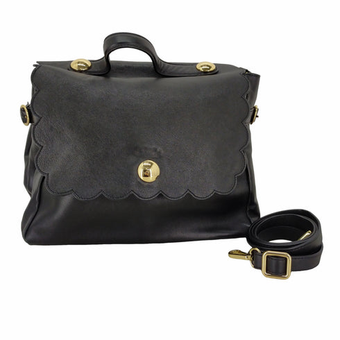 タラジャーモン TARA JARMON ショルダーバッグ ハンドバッグ スカラップ レザー レディース