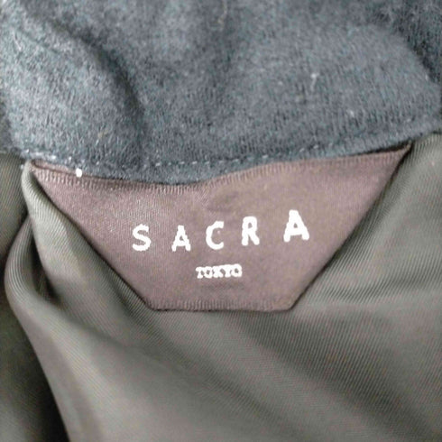 サクラ SACRA ウールギャザースカート フレア ロング タック 38 グリーン 緑 レディース 38