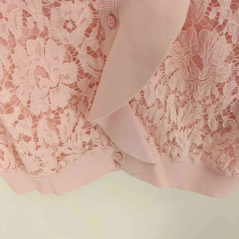 ヴァレンティノ Valentino ruffle lace cardigan ラッフルレースカーディガン レディース import:L